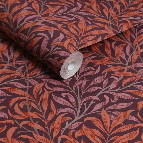 Morris at Home Willow Bough Plum Wallpaper Roll