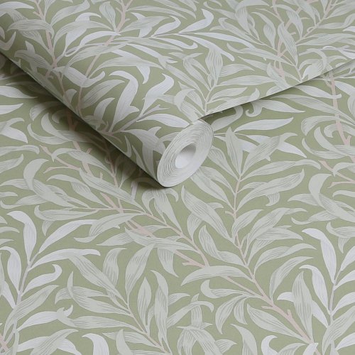 Morris at Home Willow Bough Sage Wallpaper Roll