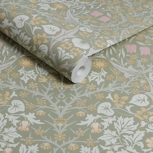 Morris at Home Blackthorn Sage Wallpaper Roll