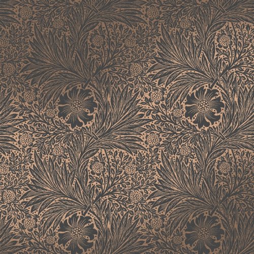 Morris at Home Marigold Fibrous Charcoal Wallpaper