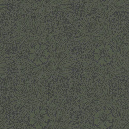 Morris at Home Marigold Fibrous Green Wallpaper