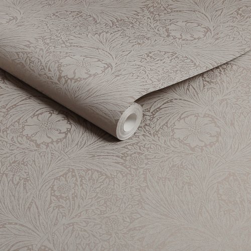 Morris at Home Marigold Fibrous Neutral Wallpaper Roll