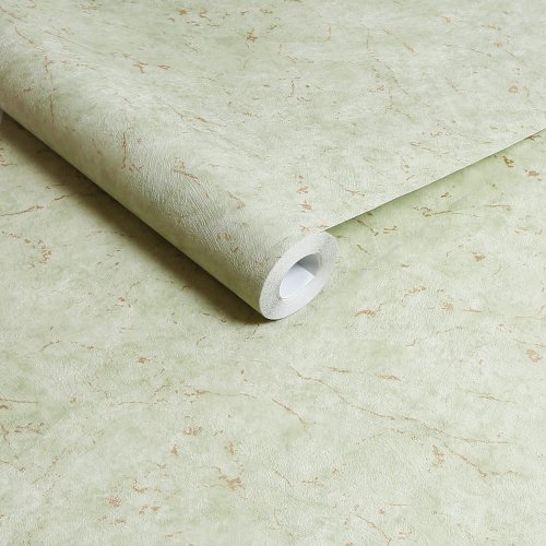 Roll shot of Gilded Plaster Sage and Gold wallpaper texture