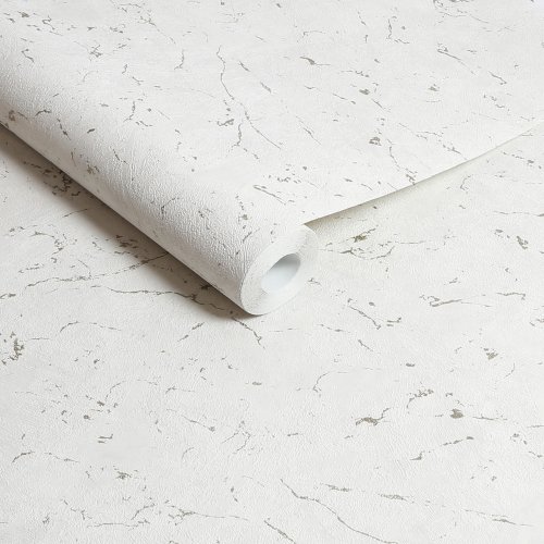 Roll shot of Gilded Plaster Neutral and Pale Gold wallpaper finish