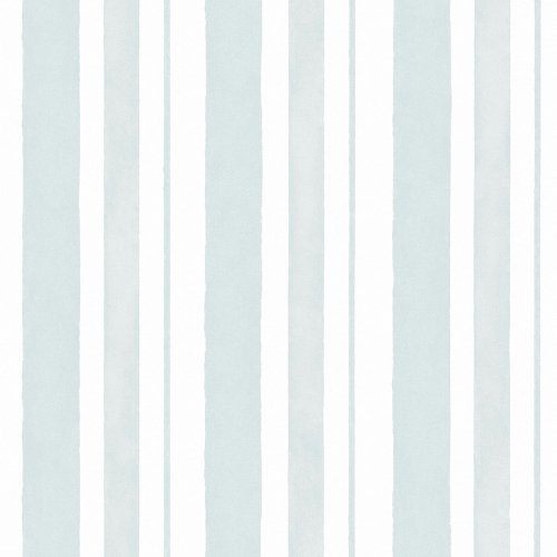 Rachel Ashwell Watercolour Stripe Blue Wallpaper
