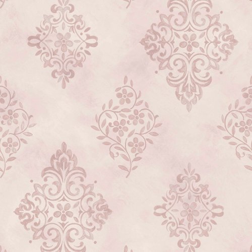 Rachel Ashwell Diamond Motif Pink Wallpaper