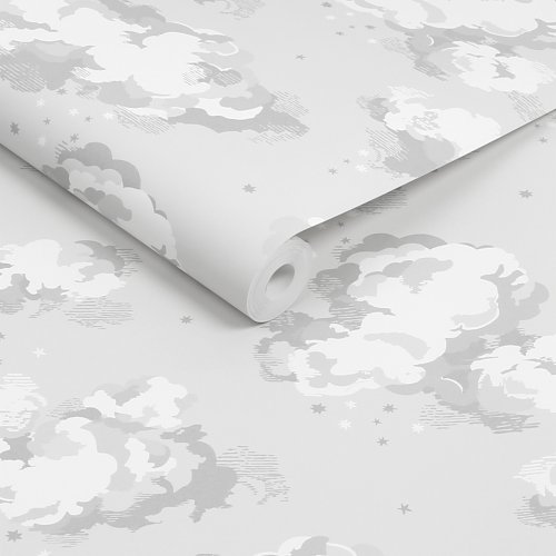 Cath Kidston Silver Linings Neutral Wallpaper Roll
