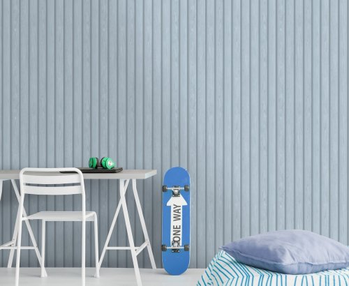 Holden Decor Wood Slat Blue Wallpaper 13302