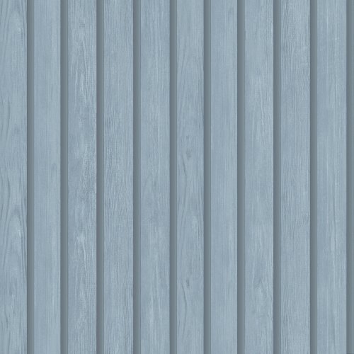 Holden Decor Wood Slat Blue Wallpaper 13302
