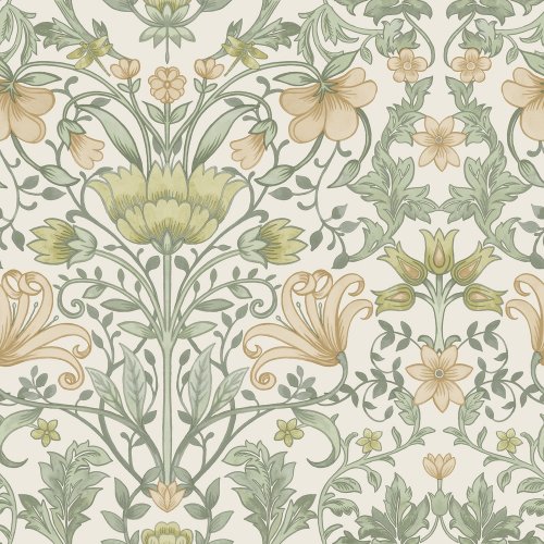 Holden Decor Vintage Floral Cream & Ochre Wallpaper