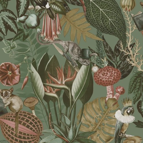 Holden Decor Wonderland Sage Wallpaper