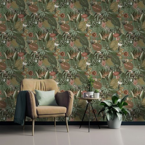 Holden Decor Wonderland Sage Wallpaper Room