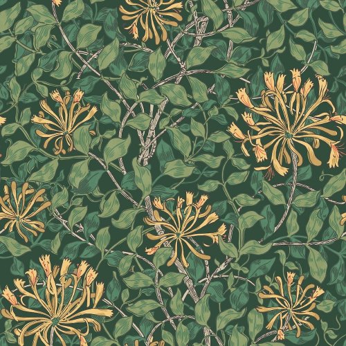 William Morris at Home Honeysuckle Verde