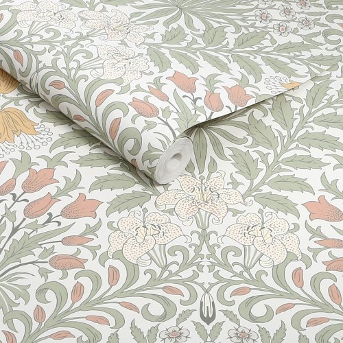 Roll shot of Garden Soft Sage wallpaper pattern