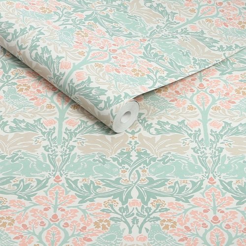 Roll shot of Brother Rabbit Lullaby Blues wallpaper pattern