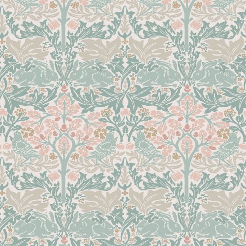 Flat image of Brother Rabbit Lullaby Blues wallpaper by William Morris at Home