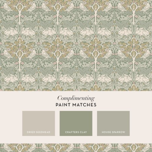 William Morris at Home Brother Rabbit Sage Matching Paint Colours