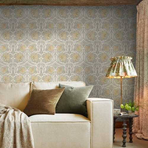 oom shot featuring Pimpernel Spring Breeze wallpaper in a styled living space