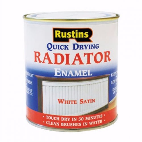 Rustins White Satin Radiator Enamel