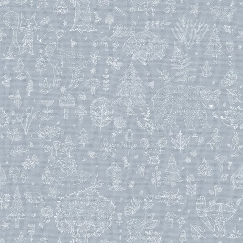Galerie Forest Kingdom Blue Wallpaper