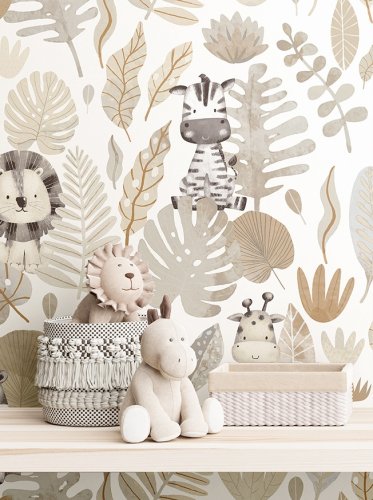 Galerie Savannah Silver Grey Wallpaper Room