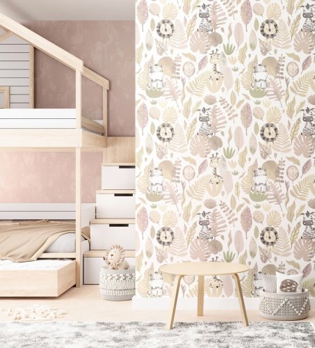 Galerie Savannah Pink Wallpaper Room