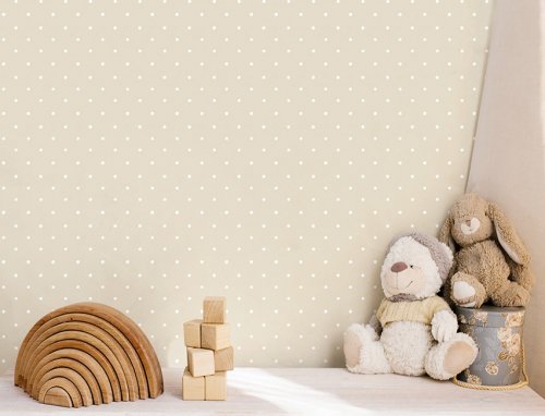 Galerie Dot Beige Wallpaper Room