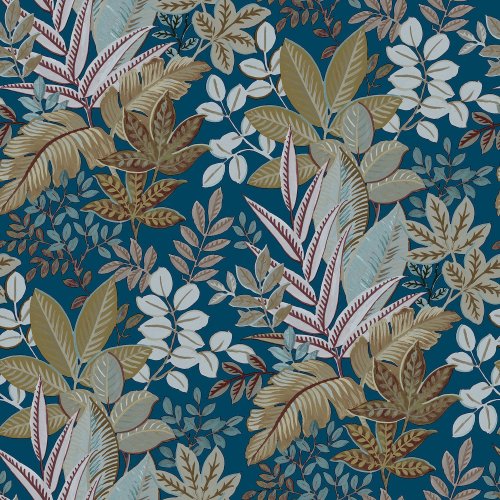 Galerie Foliage Blue Wallpaper 18509