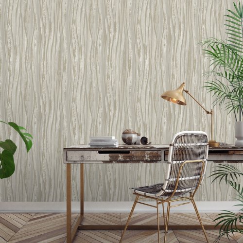 Paul Moneypenny Silent Valley Wallpaper with metallic gold