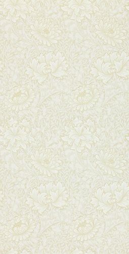 Morris & Co Chrysanthemum Chalk Wallpaper 212546