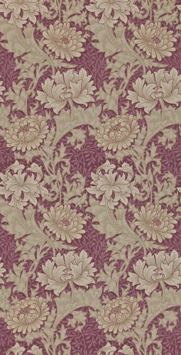 Morris & Co Chrysanthemum Wine Wallpaper 212548