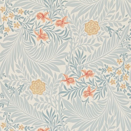 Morris & Co Larkspur Slate and Russet Wallpaper 212556