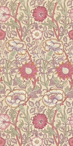 Morris & Co Pink & Rose Manilla and Wine Wallpaper 212566