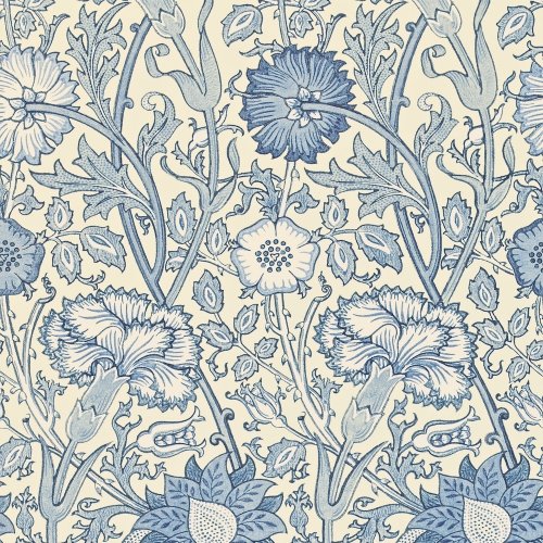 Morris & Co Pink & Rose Indigo Wallpaper 212567