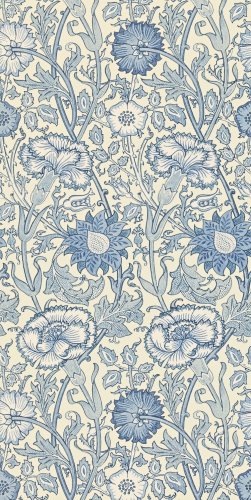 Morris & Co Pink & Rose Indigo Wallpaper 212567