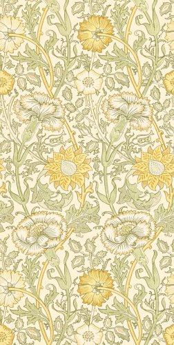 Morris & Co Pink & Rose Cowslip and Fennel Wallpaper 212569
