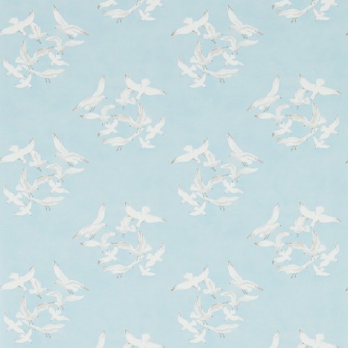 Sanderson Seagulls Blue Wallpaper 214585