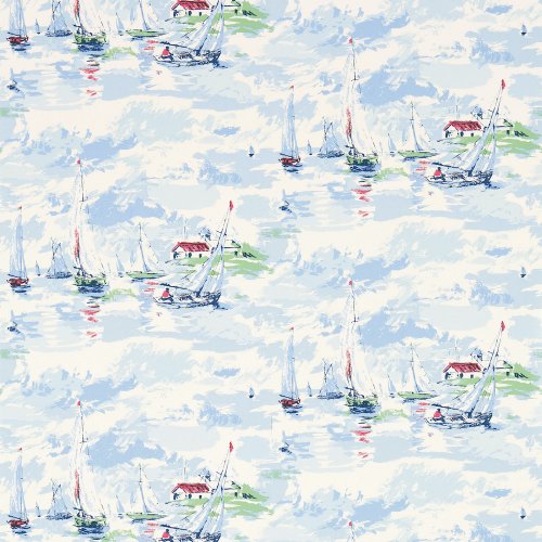 Sanderson Sail Away Sky Blue Wallpaper 214590