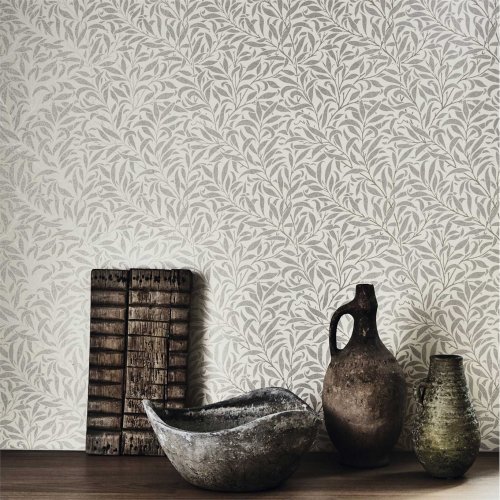 Morris & Co Pure Willow Bough Dove & Ivory Wallpaper Room 2