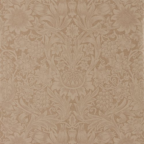 Morris & Co Pure Sunflower Copper & Russet Wallpaper