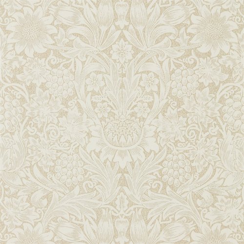 Morris & Co Pure Sunflower Parchment & Gold Wallpaper