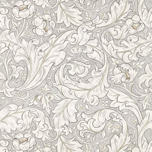 Morris and Co Pure Bachelors Stone and Linen Wallpaper 216050