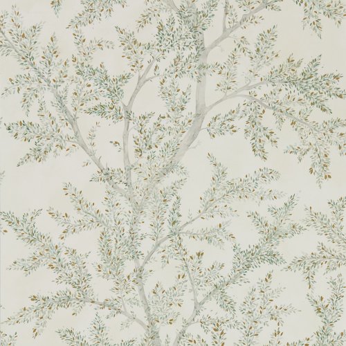 Sanderson Elysian Farthing Wood Sage Grey Wallpaper 216614