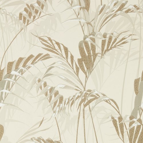 Sanderson Palm House Linen/Gilver Wallpaper 216644