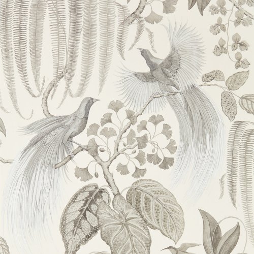 Sanderson Bird Of Paradise Linen Wallpaper 216652