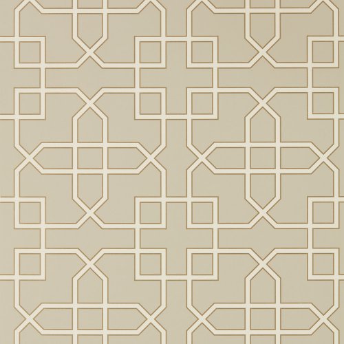 Sanderson Hampton Trellis Linen Wallpaper 216659