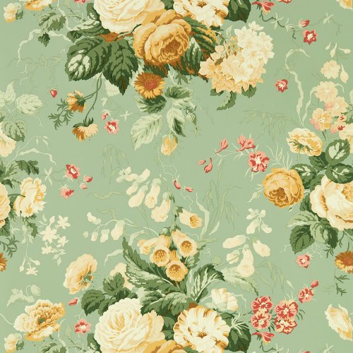 Sanderson Stapleton Park Sage/Honey Wallpaper 217047