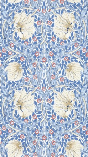 Morris & Co Pimpernel Woad Wallpaper Long