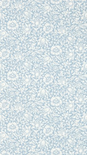 Morris & Co Mallow Powder Blue Wallpaper Long