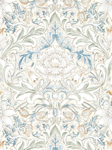 Morris & Co Simply Severn Bayleaf & Annatto Wallpaper Long